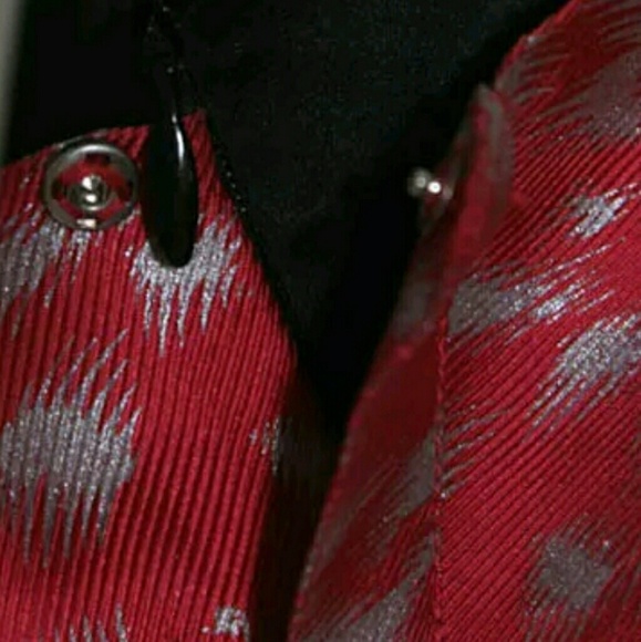 nwt MARC JACOBS RED SILK LOTUS TIERED dress prom - Picture 6 of 8